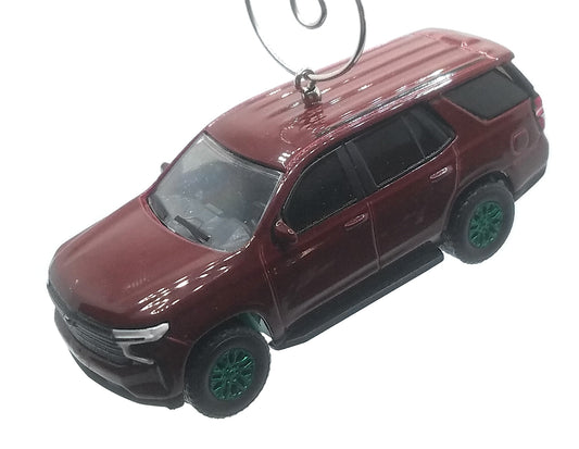 2022 Chevy Tahoe Maroon Black Green Rims Ltd Ed Christmas Ornament