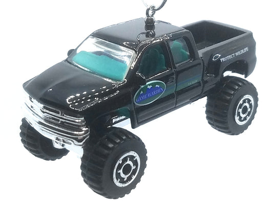 1999 Chevy Silverado 4x4 Wildlife Protection Black Green Christmas Ornament
