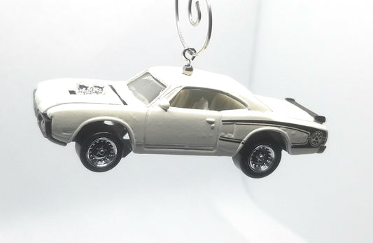 1970 Dodge Super Bee White Christmas Ornament