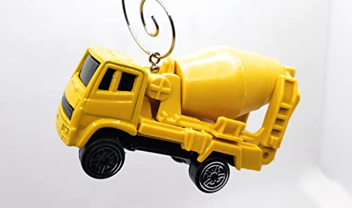 Tonka Style Cement Truck Yellow Christmas Ornament