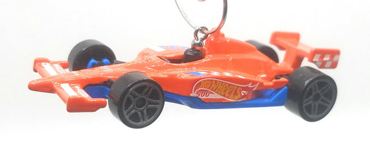 Indy 500 Oval Orange Blue White Christmas Ornament