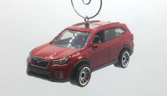 2019 Subaru Forester Red Christmas Ornament