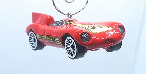 Jaguar D-Type Red Christmas Ornament