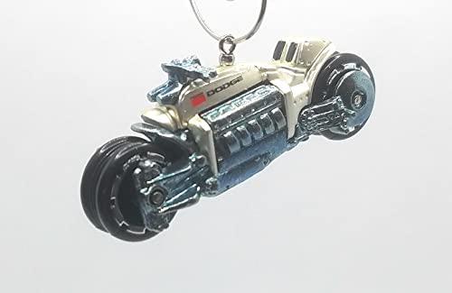 Dodge Tomahawk Motorcycle Silver Christmas Ornament