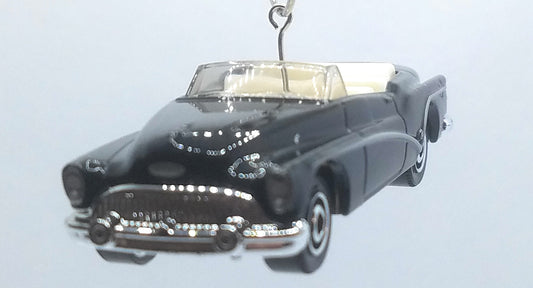 1953 Buick Skylark Convertible Black/White interior Christmas Ornament