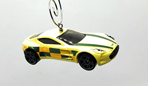 Aston Martin One-77 Yellow Christmas Ornament