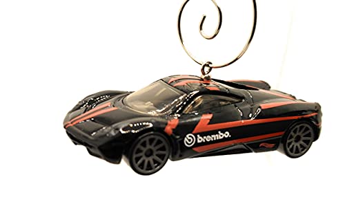 for Pagani Huayra  Black Red Christmas Ornament
