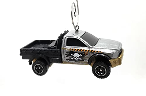 2016 Ram Utility Flatbed Gray Skull Crossbones Christmas Ornament