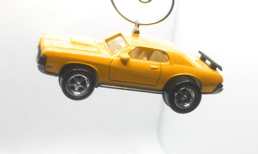 Mercury Cougar Alley Cat Yellow Christmas Ornament