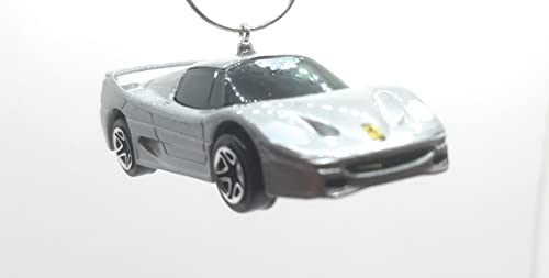 Ferrari F50 Silver Christmas Ornament