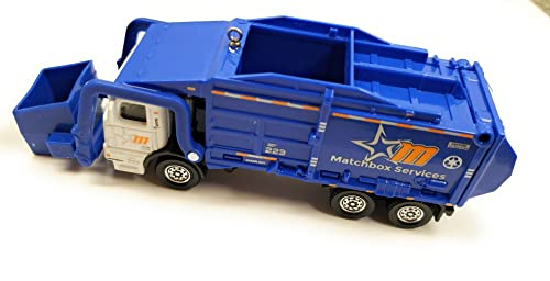 Garbage King XL Trash Dumpster Truck Blue Christmas Ornament