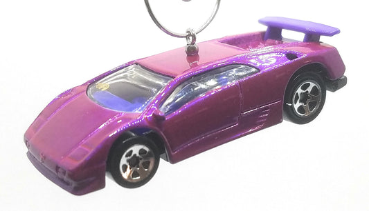 Lamborghini Diablo Purple Christmas Ornament