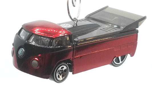 Volkswagen Drag Truck Red Black Christmas Ornament