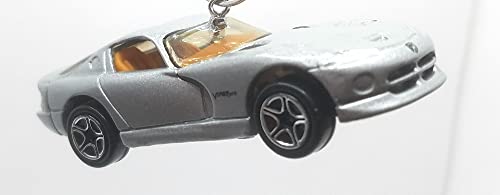 Dodge Viper GTS Silver Christmas Ornament