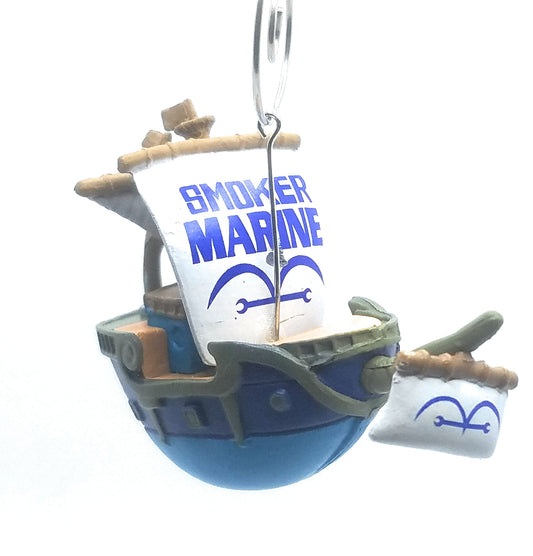 One Piece Smoker Marine Pirate Ship Christmas Ornament