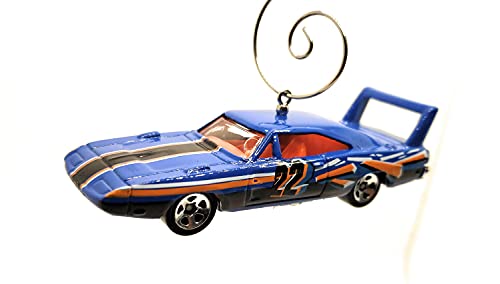 Dodge Daytona Blue Christmas Ornament