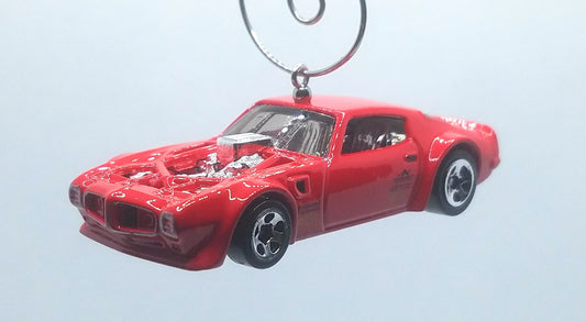 1970 Pontiac Firebird Red Hoodless Christmas Ornament