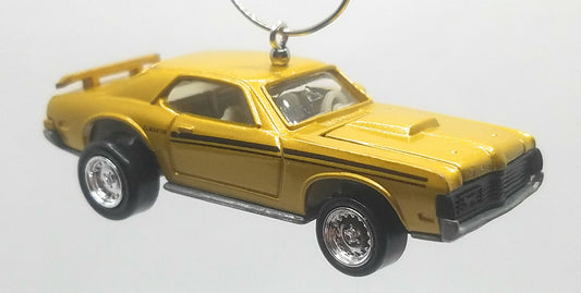 1969 Eliminator Gold Black Stripes Christmas Ornament