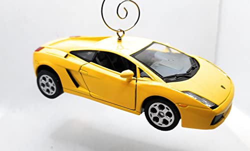 Lamborghini Gallardo Yellow Large Christmas Ornament