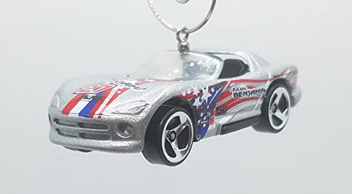 Dodge Viper RT/10 Silver Christmas Ornament