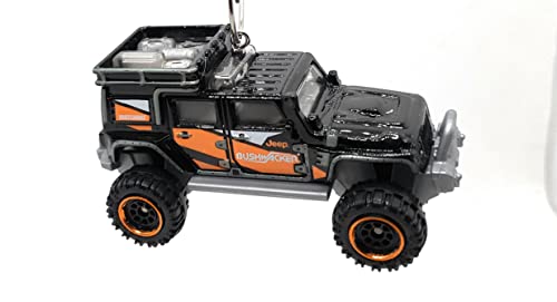 Jeep Wrangler Superlift Black Orange Christmas Ornament