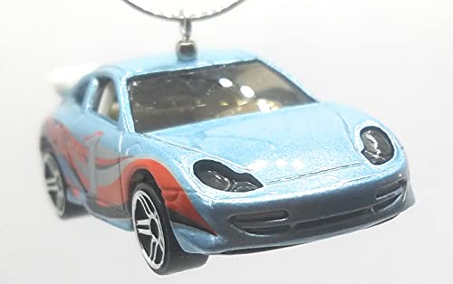 Porsche 911 GT3 Cup Light Blue Silver Christmas Ornament