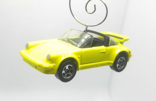 Porsce 911 SC Targa Yellow Christmas Ornament