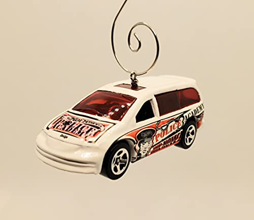 Dodge Caravan Police Academy White Christmas Ornament