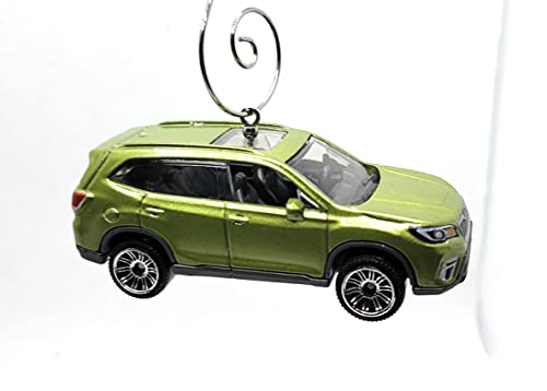 2019 Subaru Forester Green Christmas Ornament