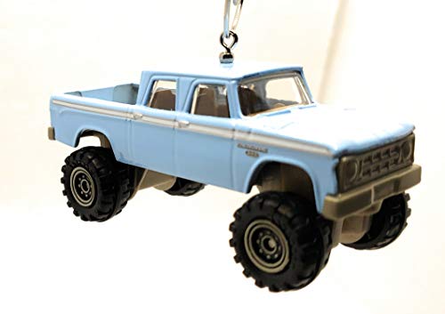 1968 Dodge D200 Pickup Truck  Blue Christmas Ornament