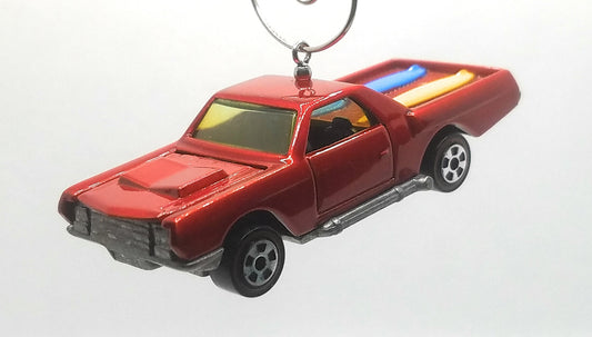 Chevy EL Camino Red/Orange Blue Surfboards Christmas Ornament
