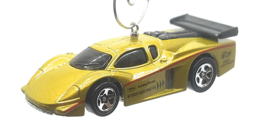 GT Racer Gold Black Christmas Ornament
