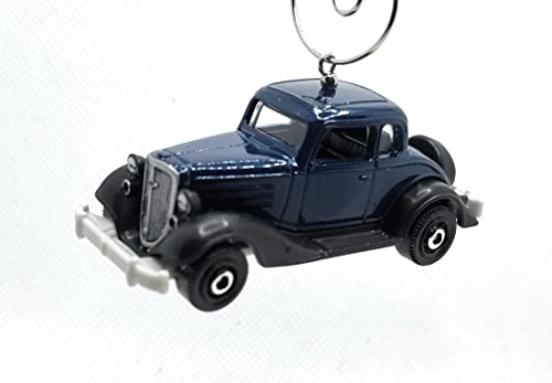 1934 Chevy Master Coupe Blue Christmas Ornament