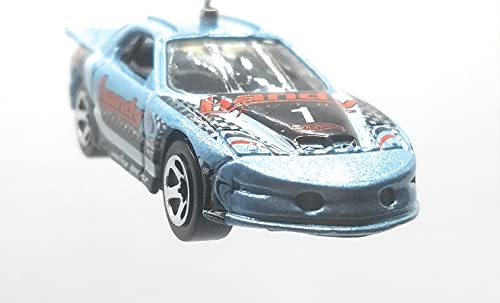 Pontiac Firebird Light Blue Silver Christmas Ornament