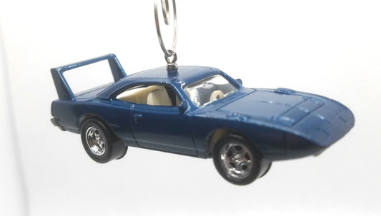 1970 Plymouth Superbird Blue Christmas Ornament