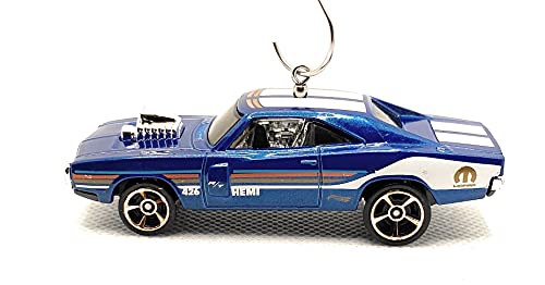 1970 Dodge Charger  Blue Christmas Ornament