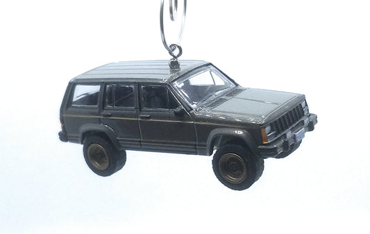 1988 Jeep Cherokee Limited Gray Christmas Ornament