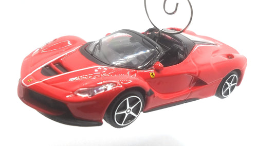 Ferrari LaFerrari Aperta 1:43 Large Red Christmas Ornament