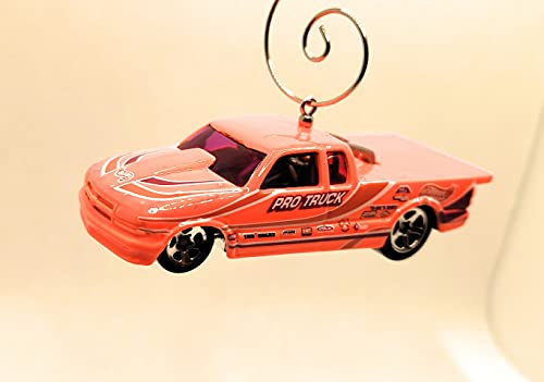 1998 Pro Stock Chevy Truck Neon Orange Christmas Ornament