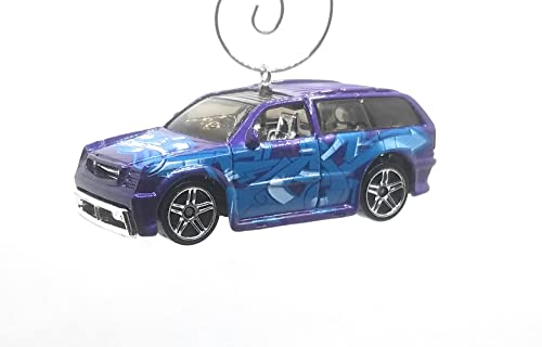 Cadillac Escalade Purple Christmas Ornament