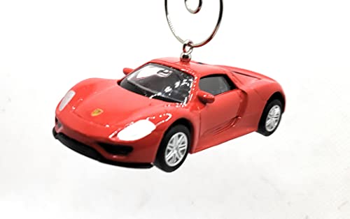 Porsche 918 Spyder Red Christmas Ornament