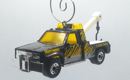 GMC Wrecker Black/Yellow Christmas Ornament