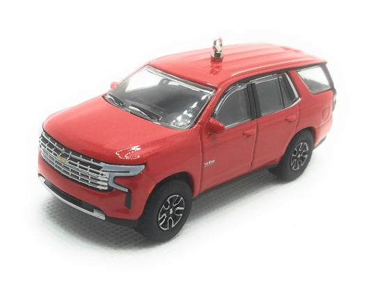2022 Chevy Tahoe Red Christmas Ornament