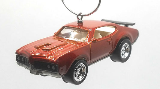 Oldsmobile 442 Bronze/White Interior The Dominator Christmas Ornament