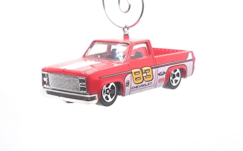1983 Chevy Silverado Truck Red Christmas Ornament
