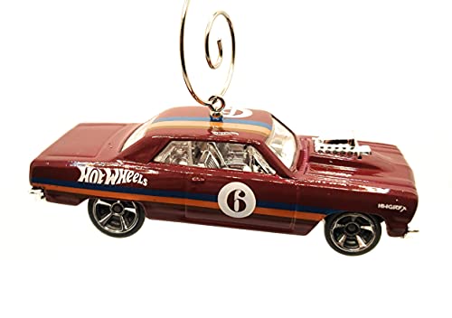 1964 for Chevy Chevelle SS  Maroon Christmas Ornament