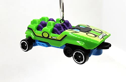 Loopster Roller Coaster Car Green Christmas Ornament