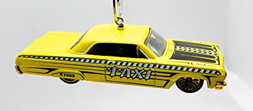 1964 Chevy Impala Crazy Taxi Yellow Christmas Ornament