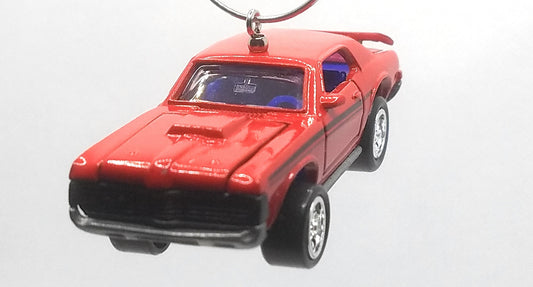 1969 Mercury Cougar Eliminator Red/Blue Interior Christmas Ornament