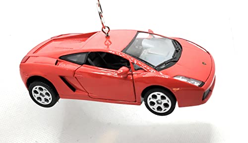 Lamborghini Gallardo Red Large Christmas Ornament